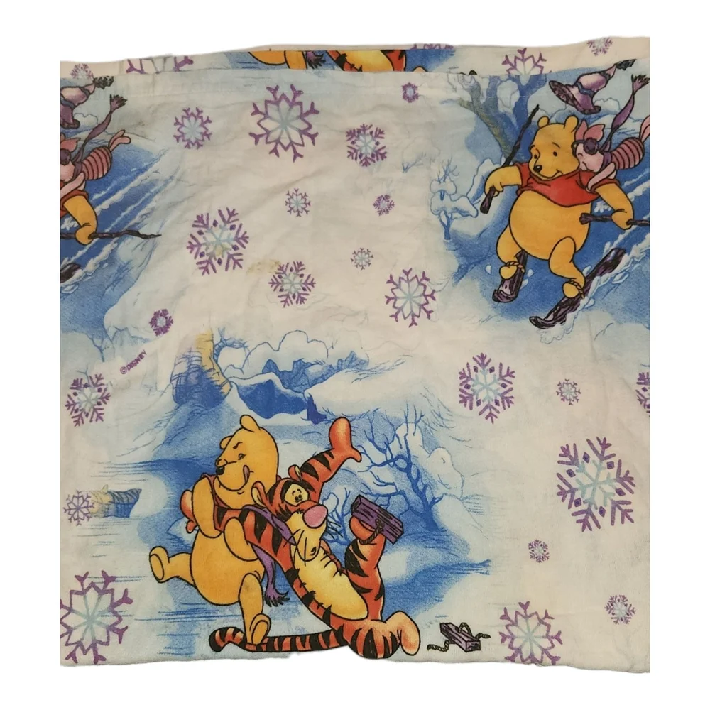 90s‎ Disney Winnie the Pooh Flat Sheet Twin 100% Cotton